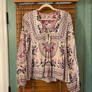 Spell folk town blouse xs